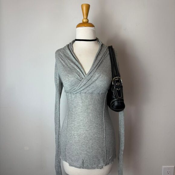 Vintage Y2K Grey AllSaints Early 2000s Top - Picture 1 of 6